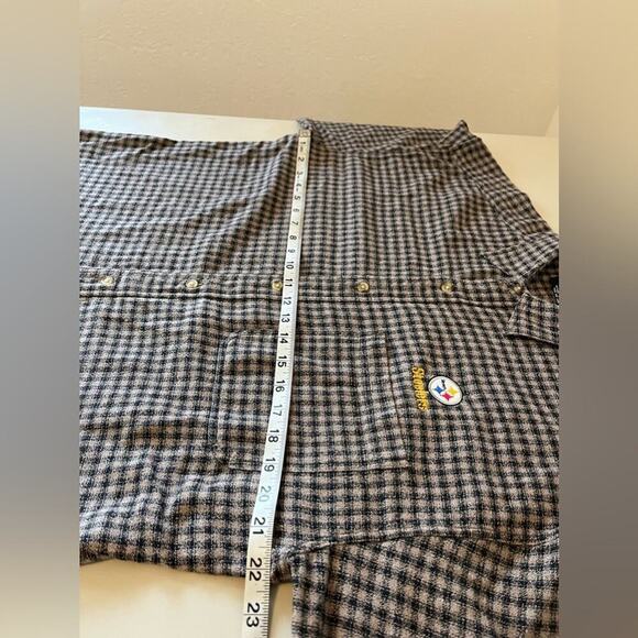 Vintage‎ NFL Steelers Lee Sports Flannel - size L - Picture 7 of 8